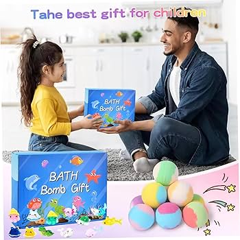 Gift Set Of 12 Bath Bombs For Kids