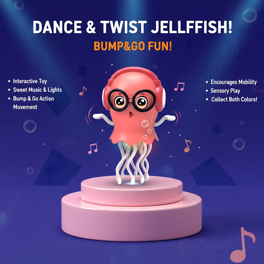 Dancing Jellyfish Toy, Light-up Musical Octopus with 360° Rotating || لعبة قنديل البحر الراقص، أخطبوط موسيقي مضيء يدور 360 درجة
