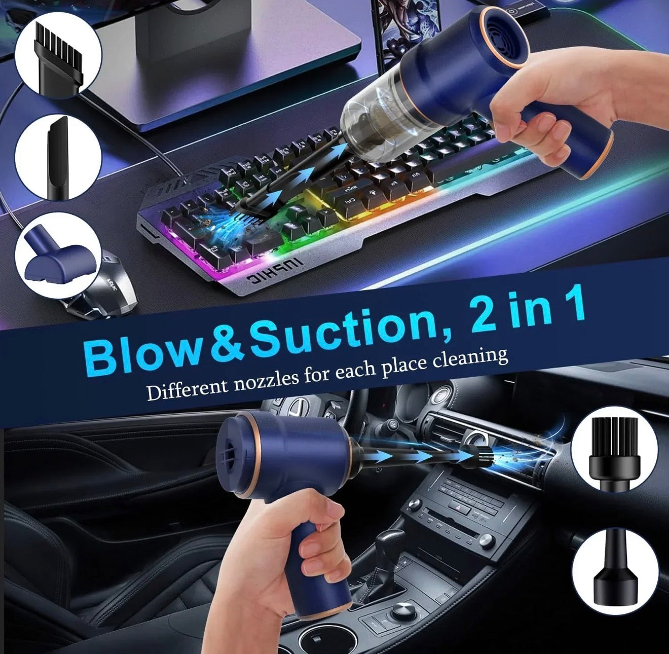 Portable Wireless Handheld Vacuum Cleaner