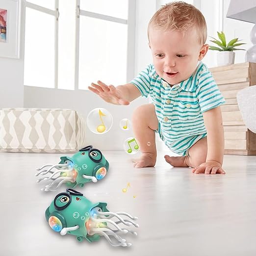 Dancing Jellyfish Toy, Light-up Musical Octopus with 360° Rotating || لعبة قنديل البحر الراقص، أخطبوط موسيقي مضيء يدور 360 درجة