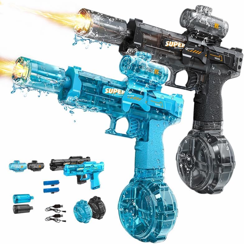 Electric Water Guns Ultimate Battle Blaster with Realistic Gun Muzzle Flame