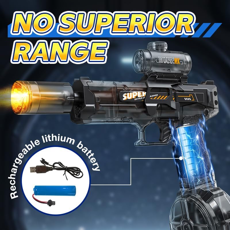 Electric Water Guns Ultimate Battle Blaster with Realistic Gun Muzzle Flame