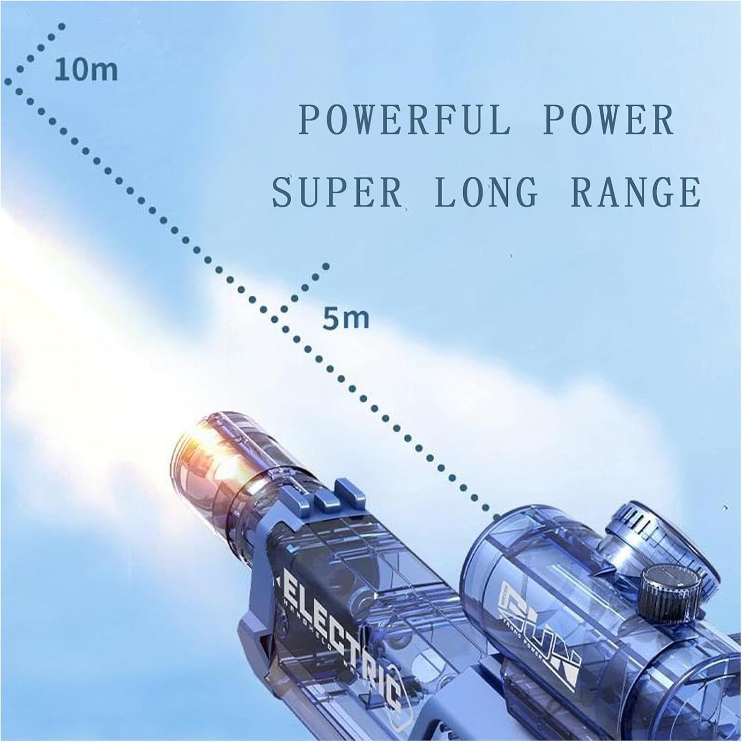 Electric Water Guns Ultimate Battle Blaster with Realistic Gun Muzzle Flame