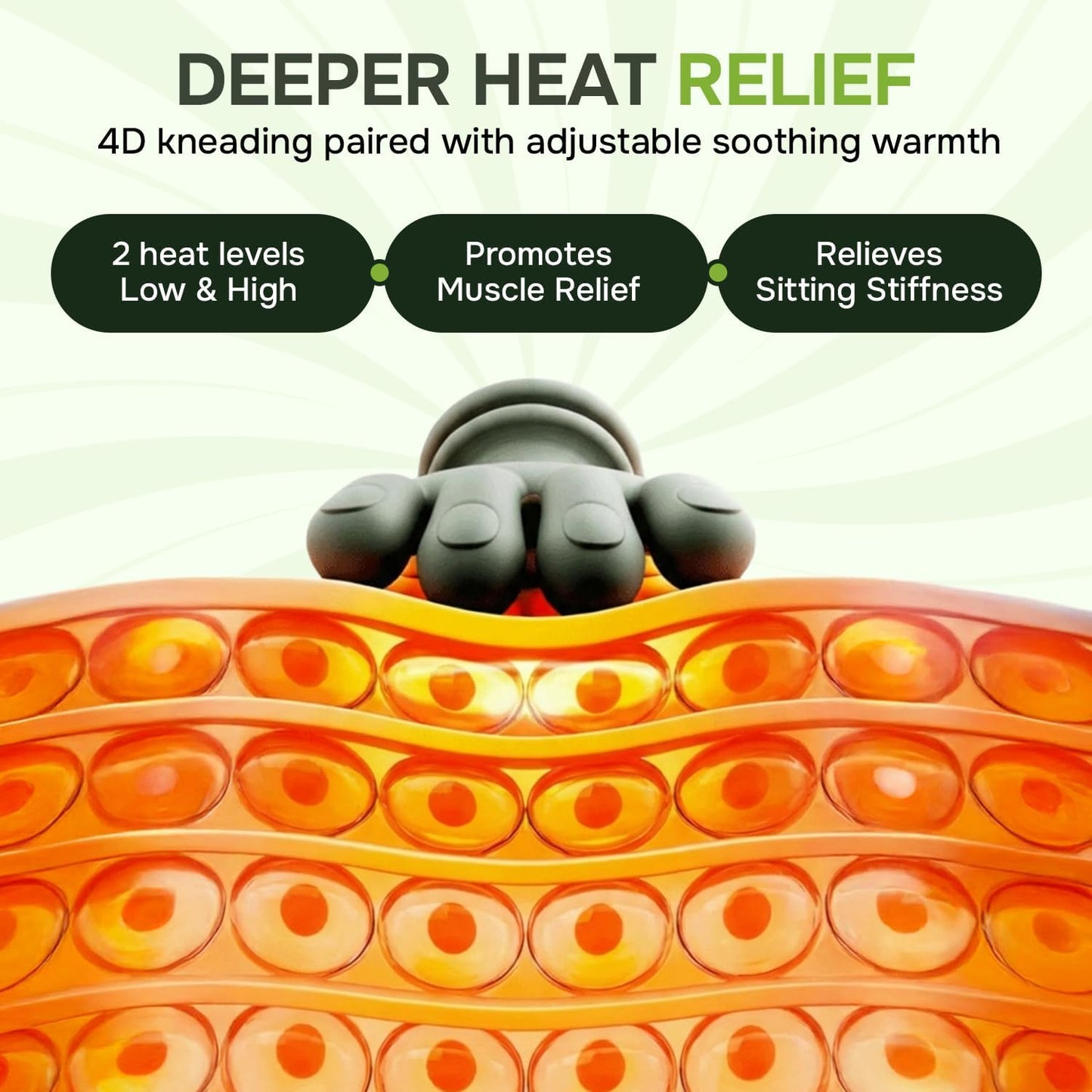 6D Hand Simulated Neck Massager Deep Tissue Relief
