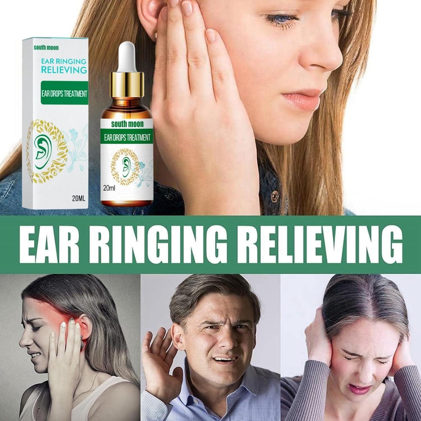 Tinnitus Relief Drops – 100% Herbal Formula | قطرات تخفيف طنين الأذن – تركيبة عشبية 100%