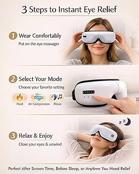Eye Massager with Heat || جهاز تدليك العين مع خاصية التسخين