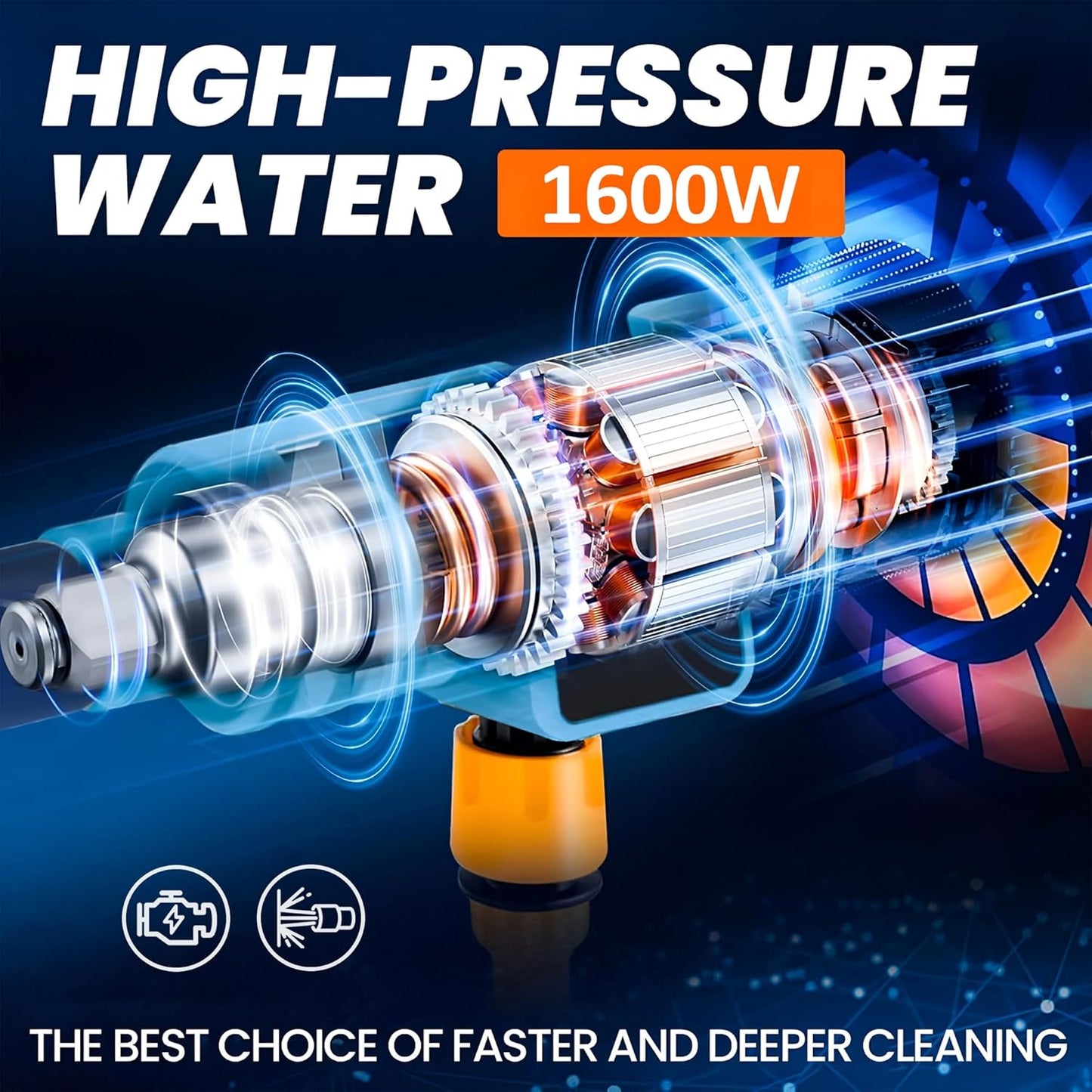 Pressure Washer For Car (Double Battery) || غسالة ضغط للسيارة (بطارية مزدوجة)
