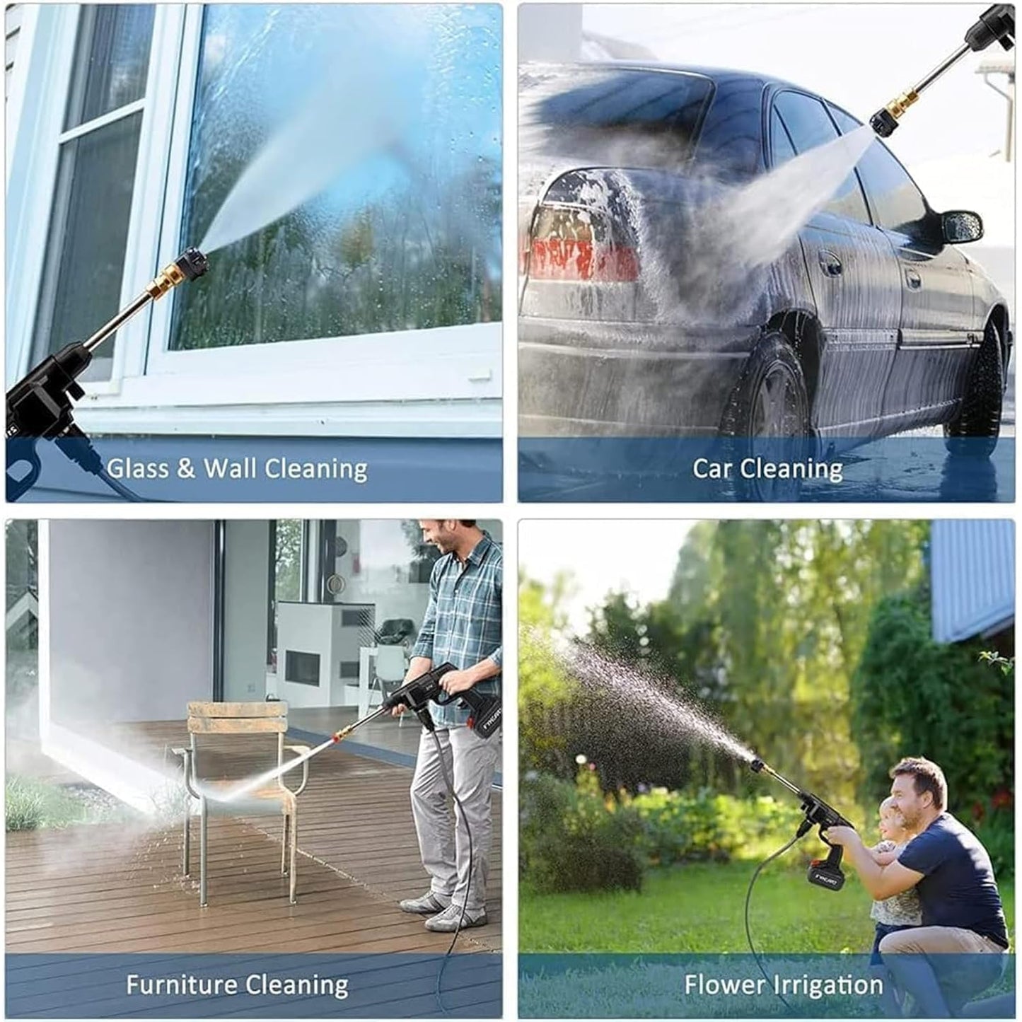 Pressure Washer For Car (Double Battery) || غسالة ضغط للسيارة (بطارية مزدوجة)