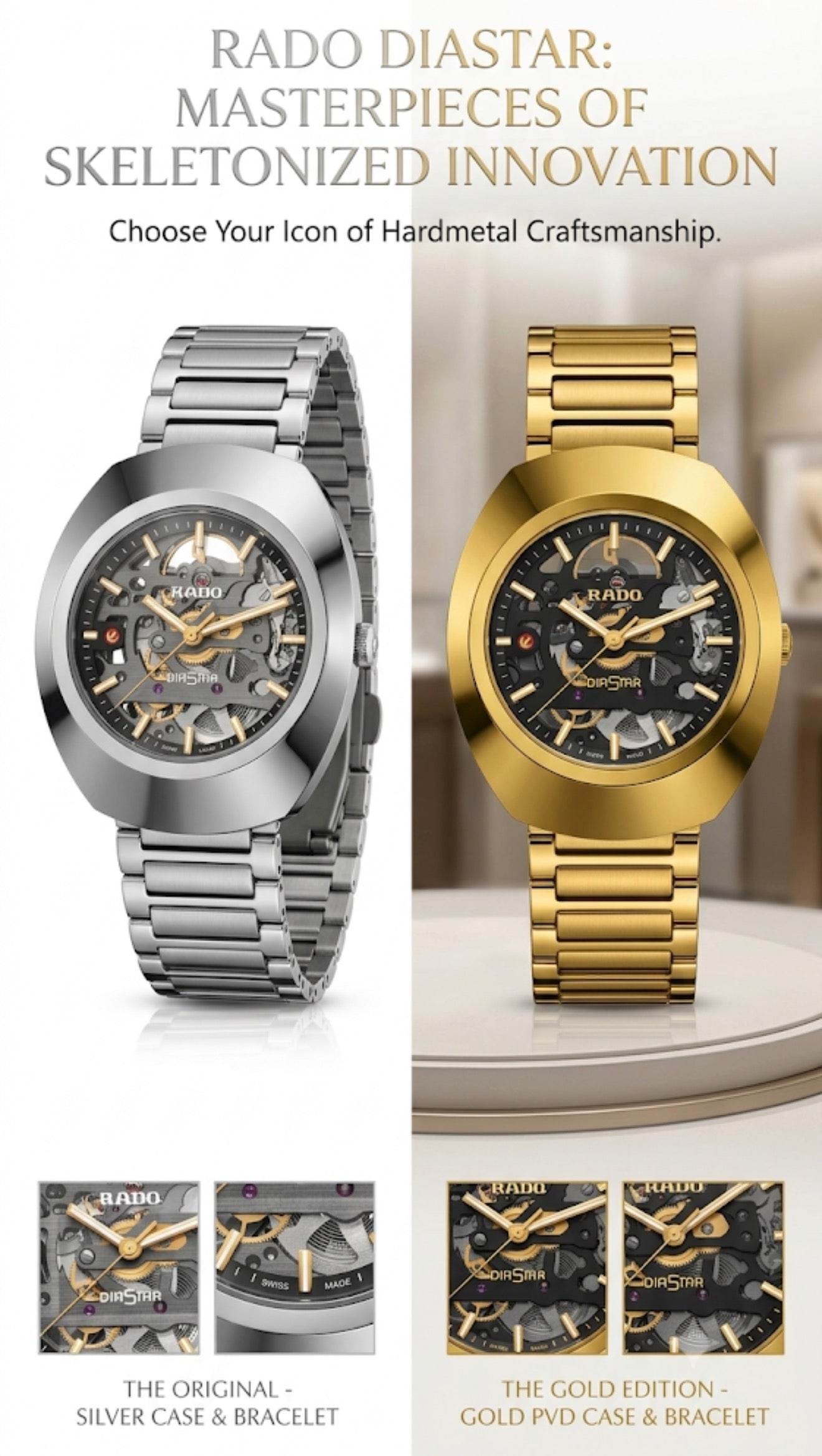 RADO Diastar  Automatic Unisex Watch || ساعة رادو دياستار أوتوماتيكية للجنسين