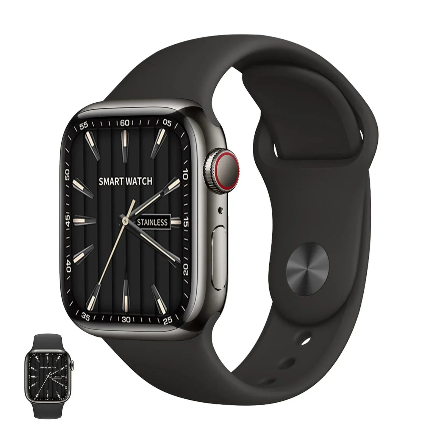 Apple Watch Series 9, GPS + Callular With Stainless Steel || ساعة أبل من السلسلة 9، مزودة بنظام تحديد المواقع العالمي (GPS)